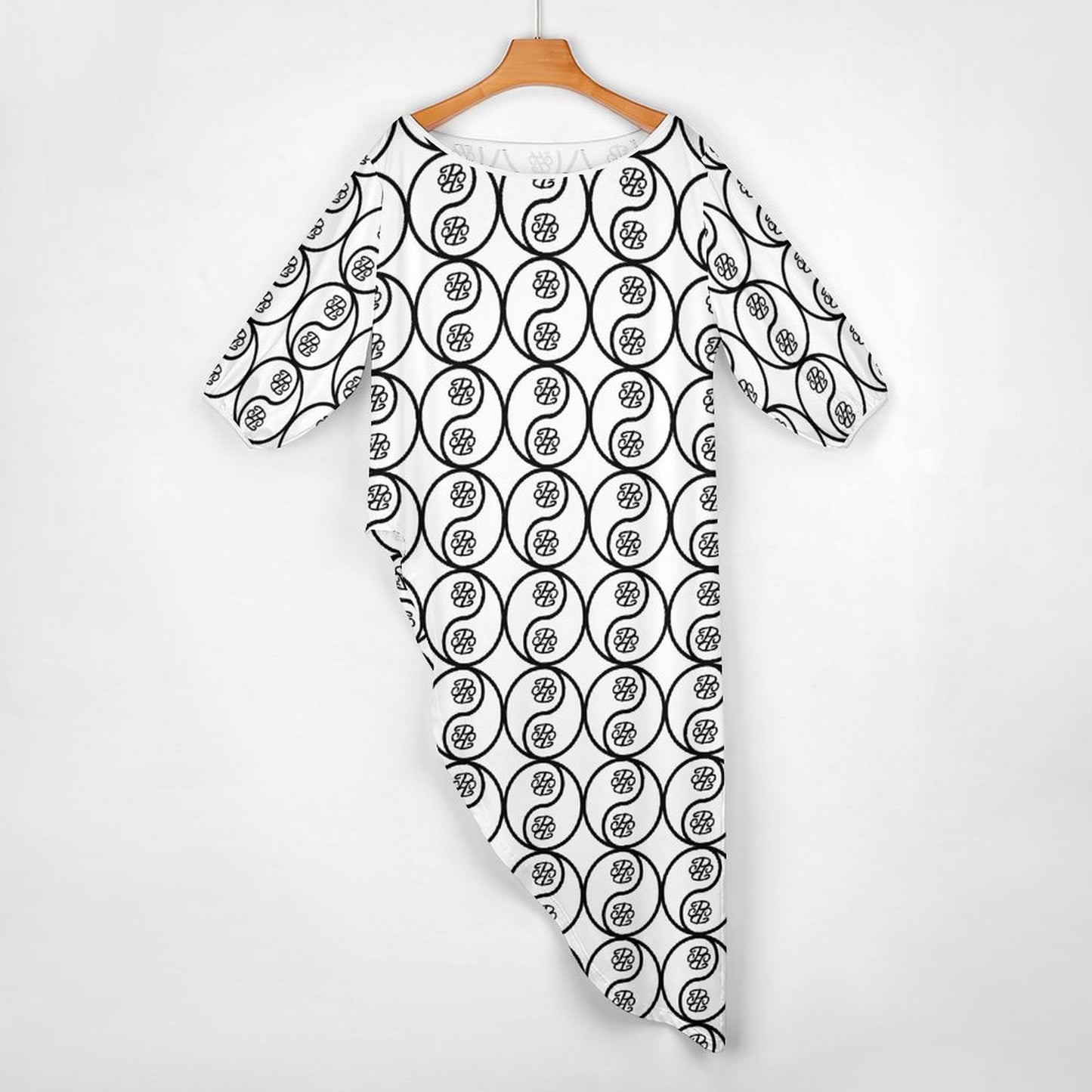 Phallacy Yin-Yang Designer Off Shoulder 2-piece Set