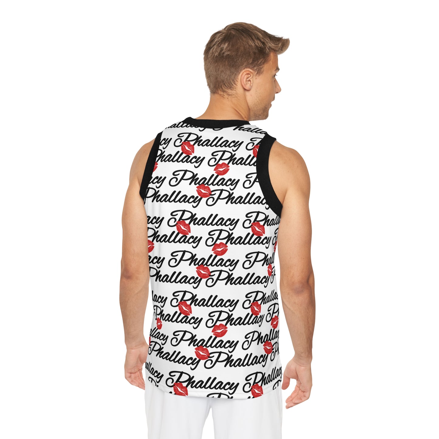 Phallacy Lips Designer Unisex Basketball Jersey