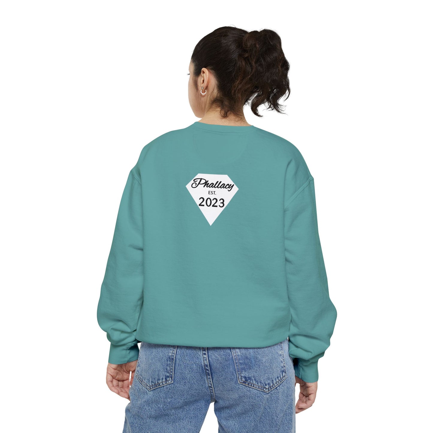 Phallacy Diamond Unisex Garment-Dyed Sweatshirt