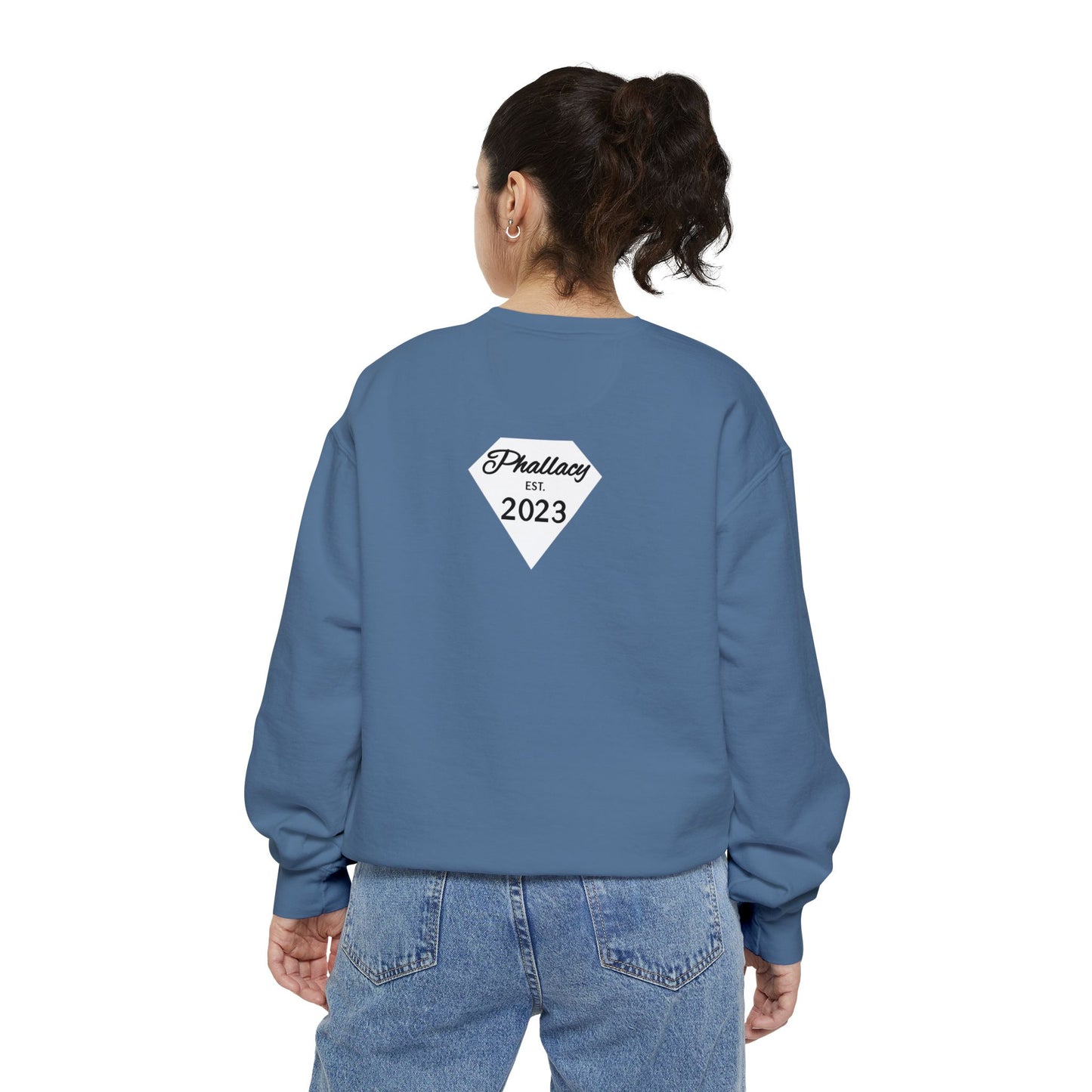 Phallacy Diamond Unisex Garment-Dyed Sweatshirt