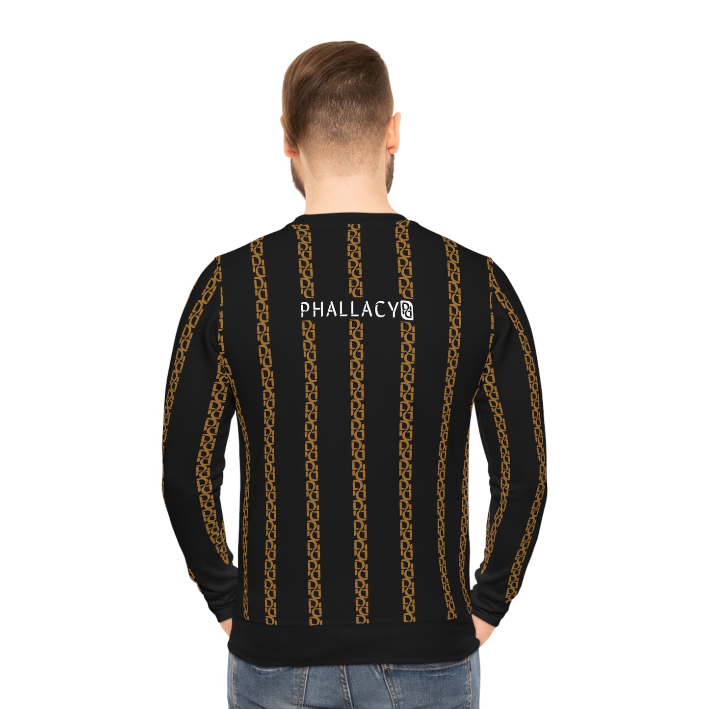 Phallacy Striped Designer Lightweight Sweatshirt