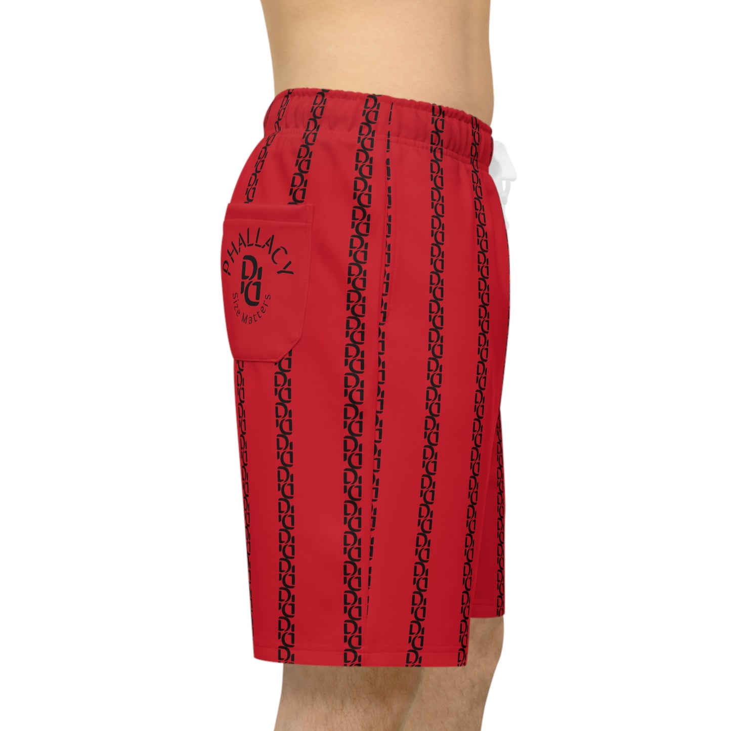 Phallacy Striped Designer Athletic Shorts