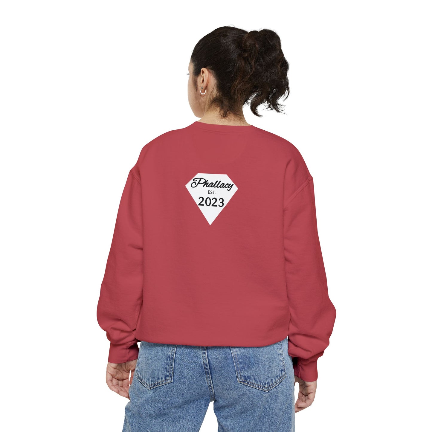 Phallacy Diamond Unisex Garment-Dyed Sweatshirt
