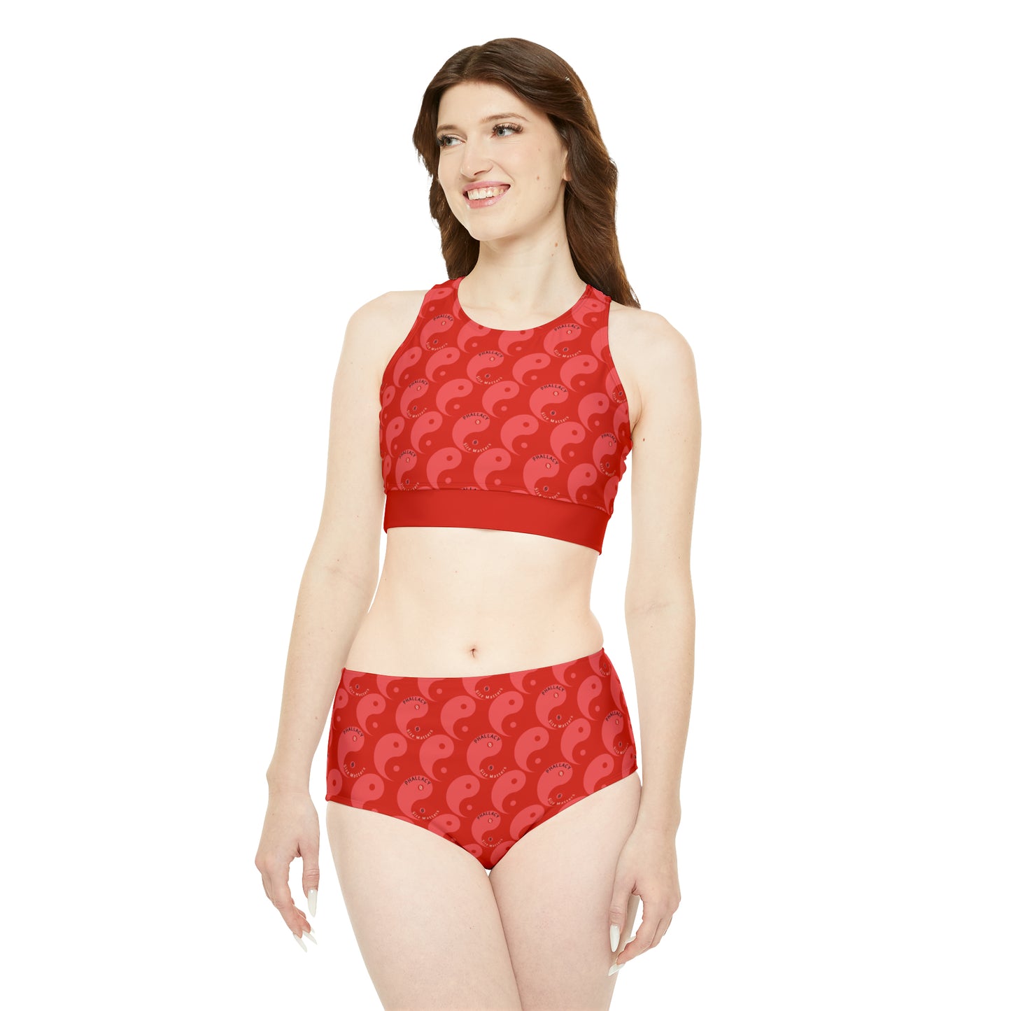 Phallacy Yin-Yang Designer Sporty Bikini Set