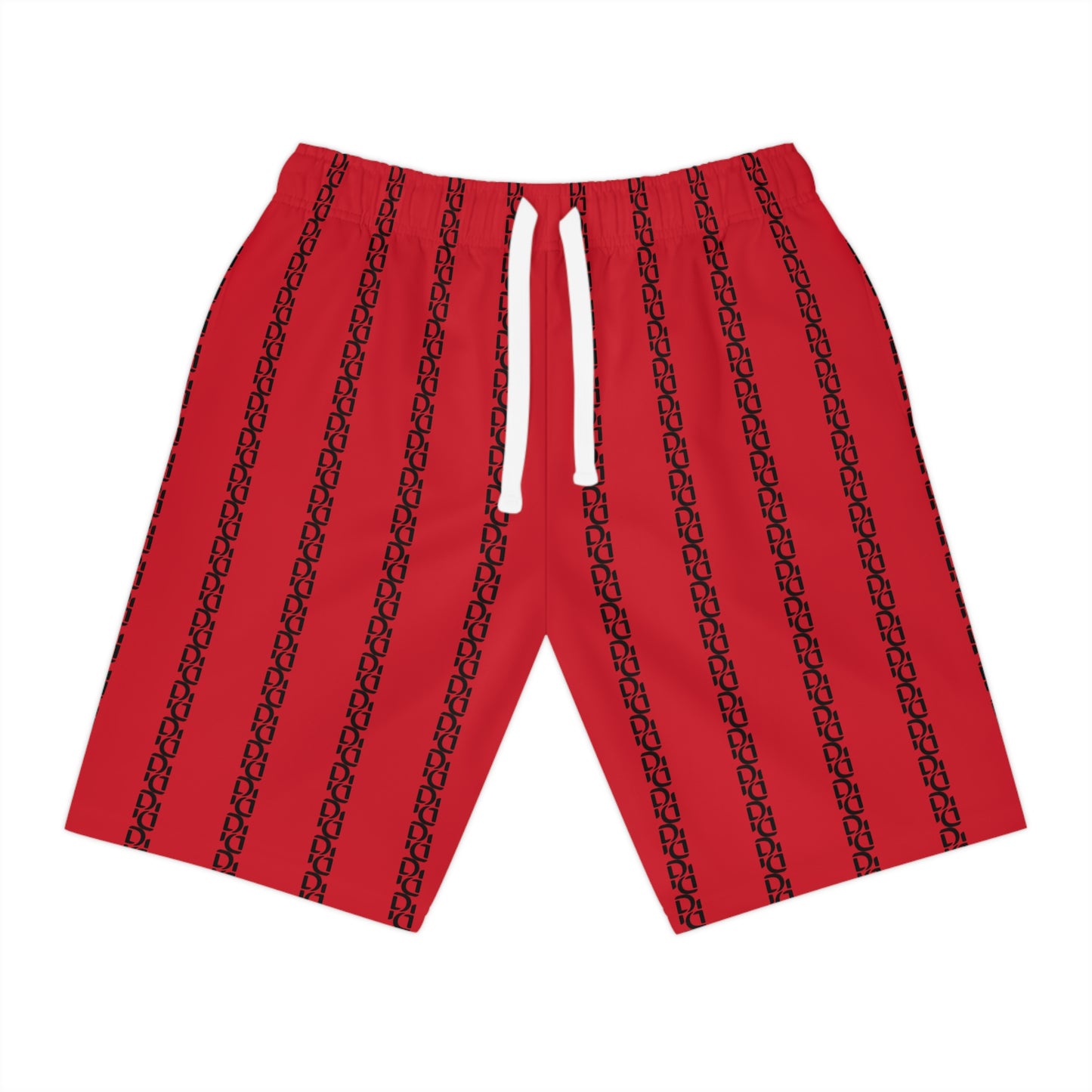 Phallacy Striped Designer Athletic Shorts