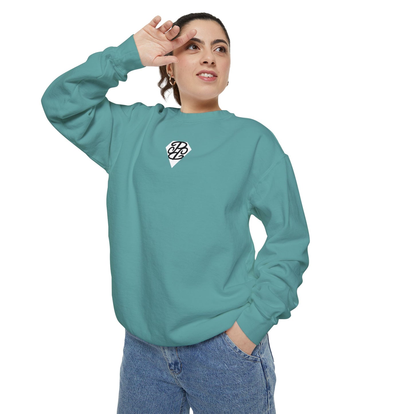 Phallacy Diamond Unisex Garment-Dyed Sweatshirt