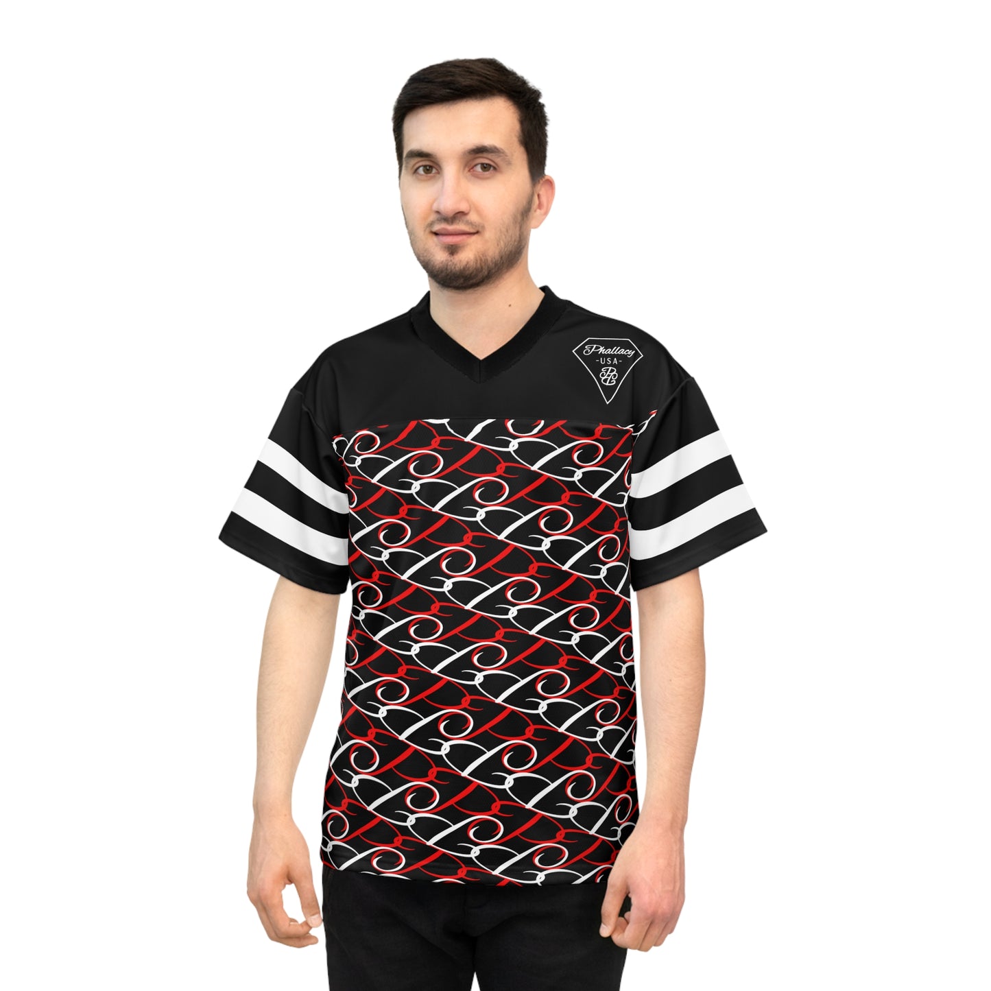 Phallacy Diamond Designer Unisex Football Jersey