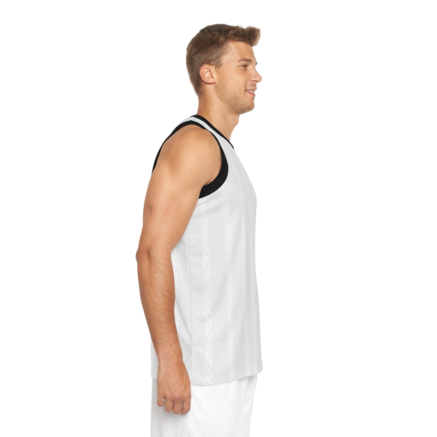 Phallacy Striped Designer Unisex Basketball Jersey