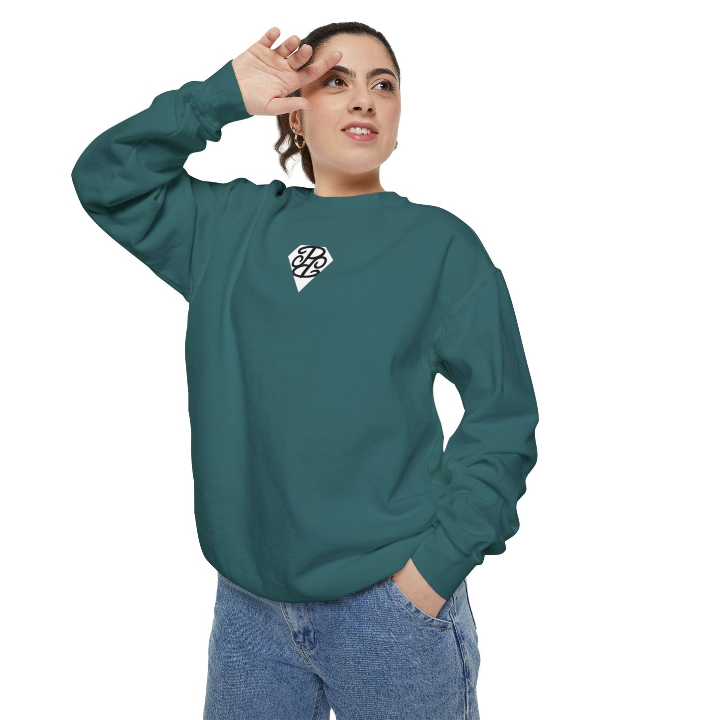 Phallacy Diamond Unisex Garment-Dyed Sweatshirt