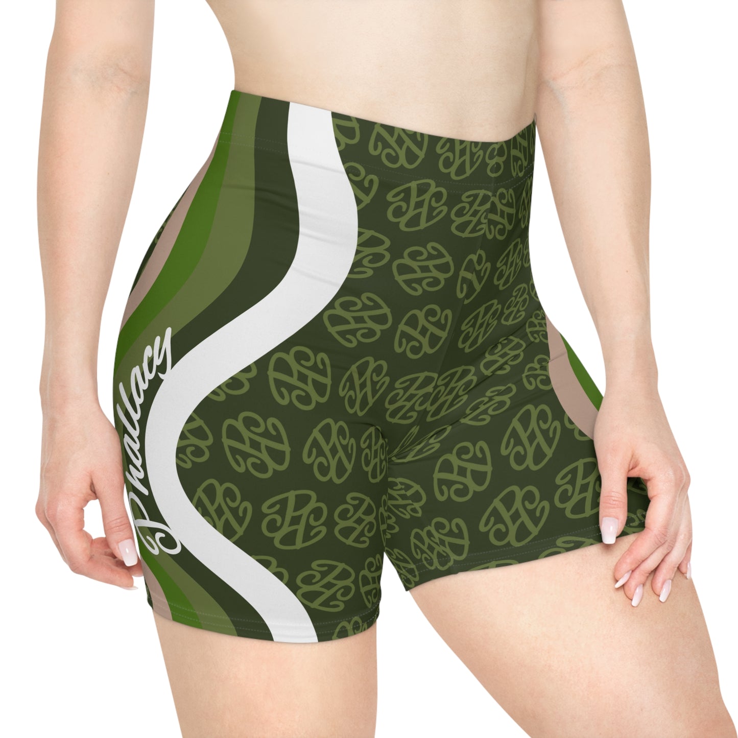 Phallacy Camo Designer Women's Biker Shorts