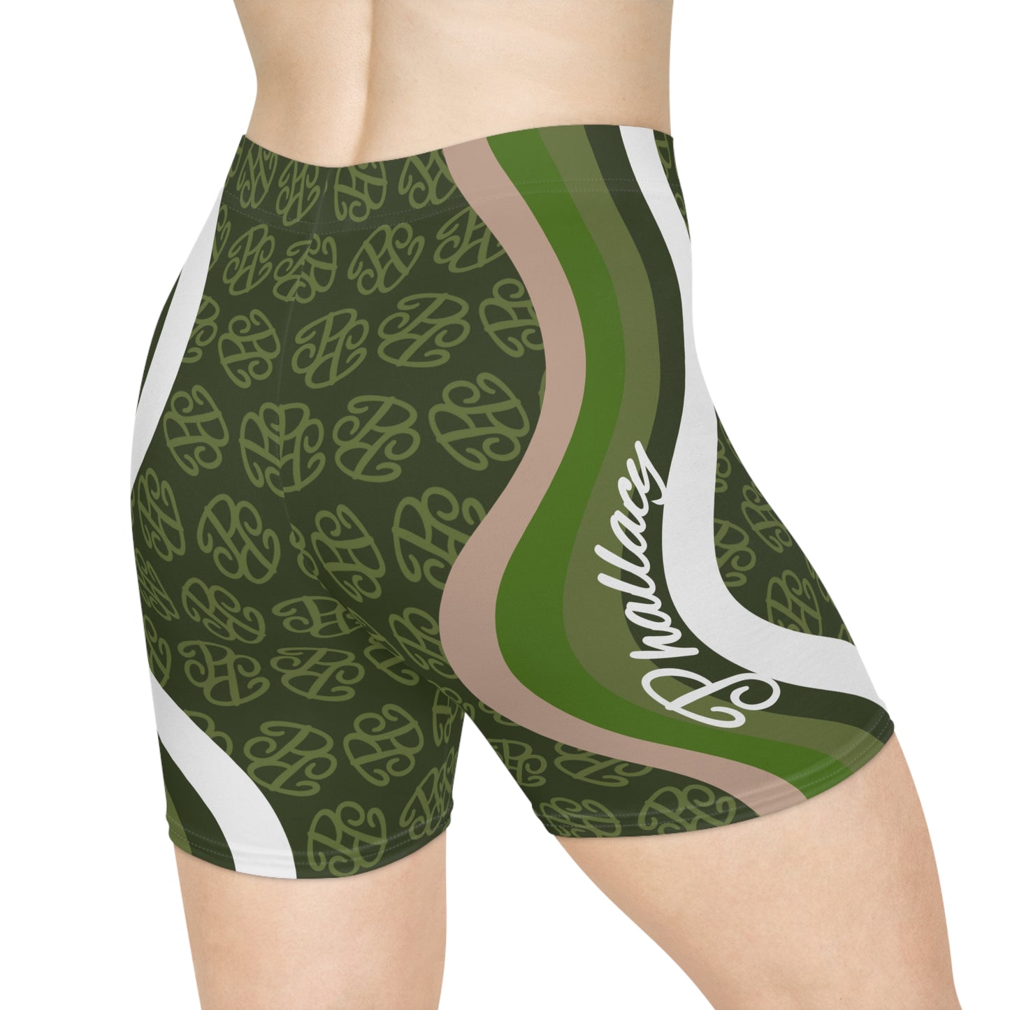 Phallacy Camo Designer Women's Biker Shorts