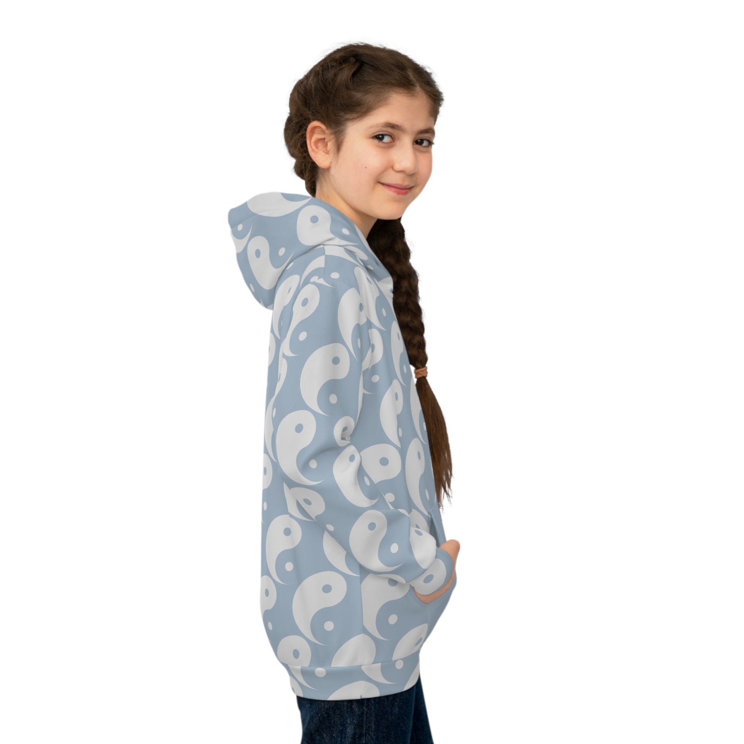 Phallacy Yin-Yang Designer Youth Hoodie