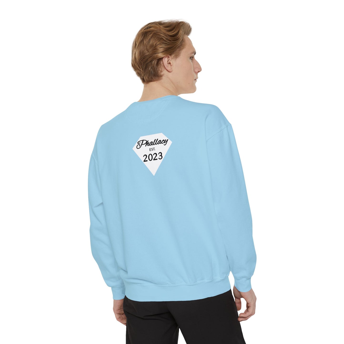 Phallacy Diamond Unisex Garment-Dyed Sweatshirt