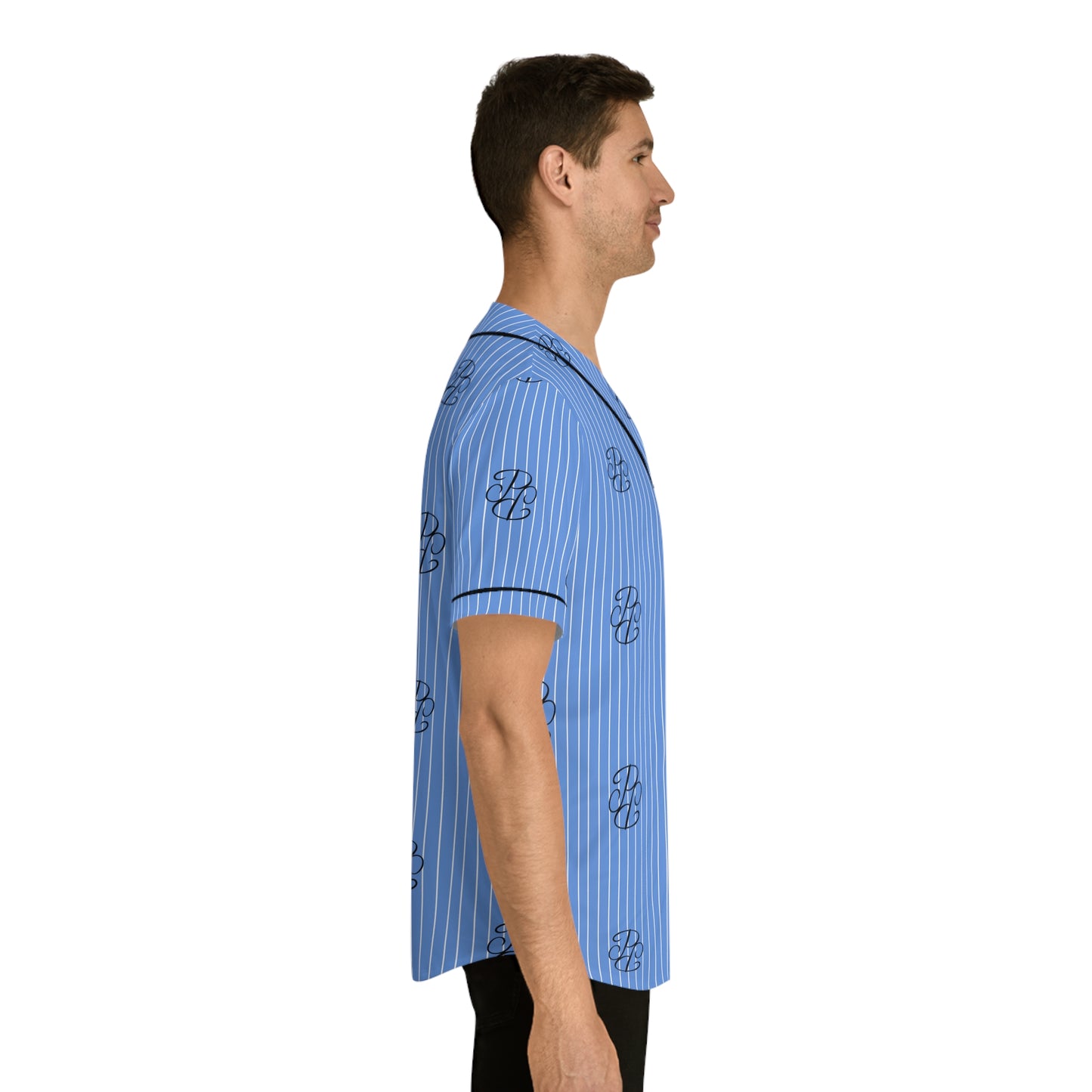 Phallacy Players Striped Designer Men's Baseball Jersey
