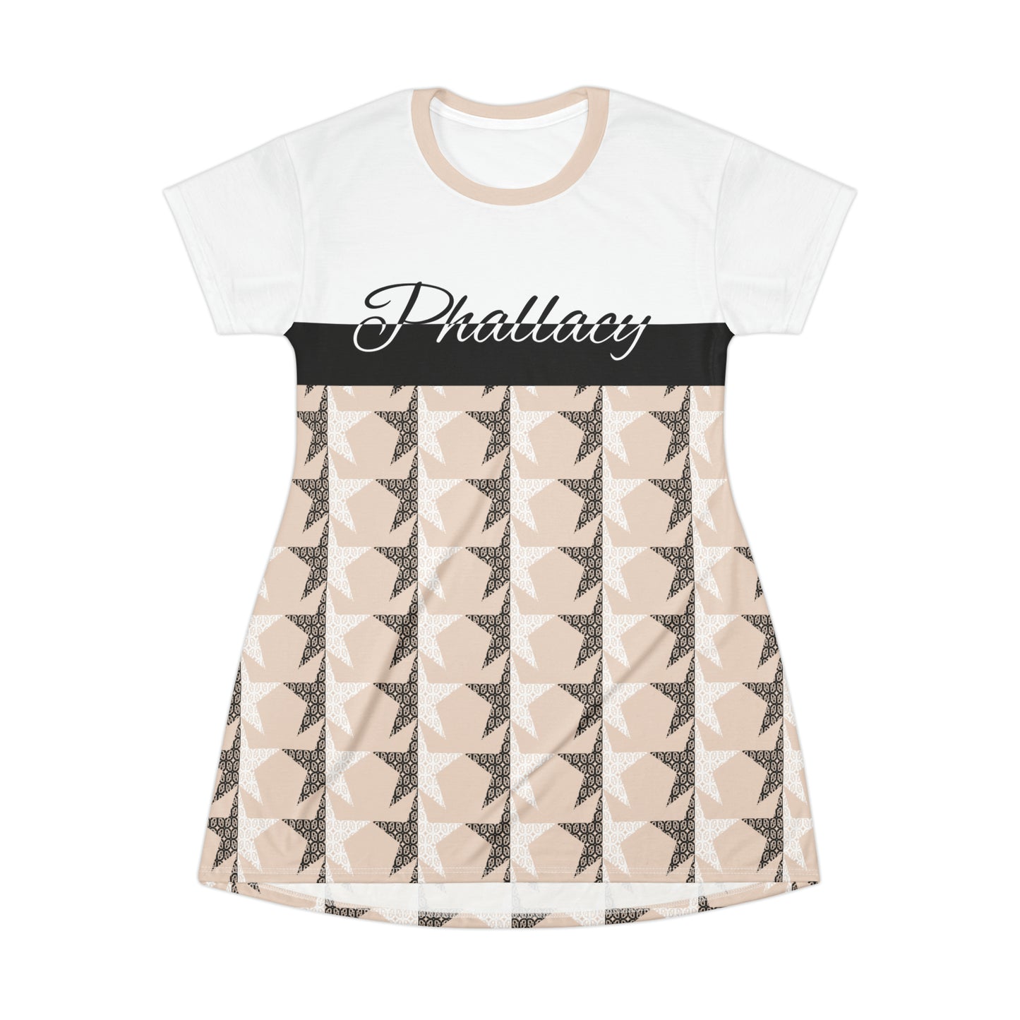Phallacy Star Designer T-Shirt Dress