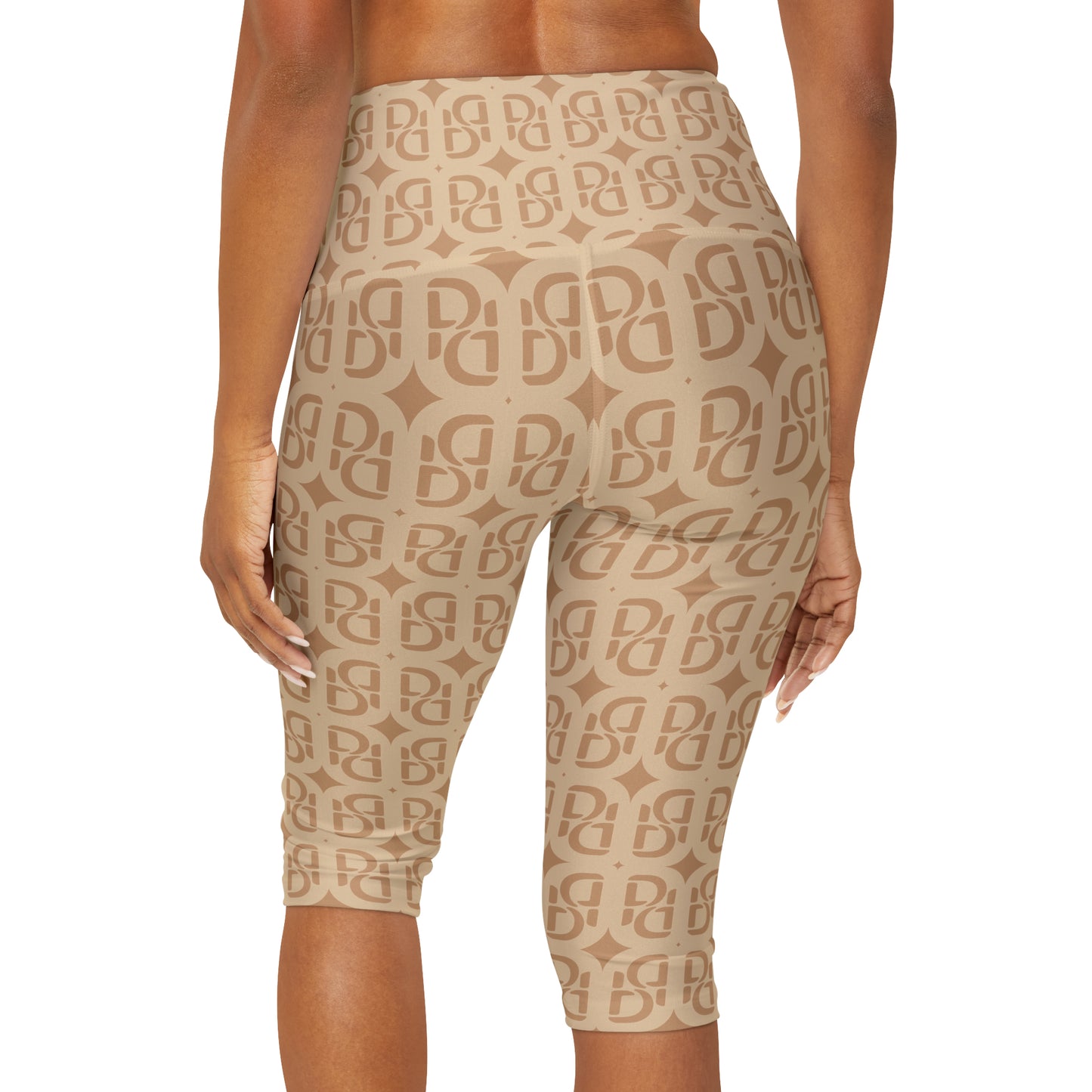 Phallacy Monogram Designer Yoga Capri Leggings