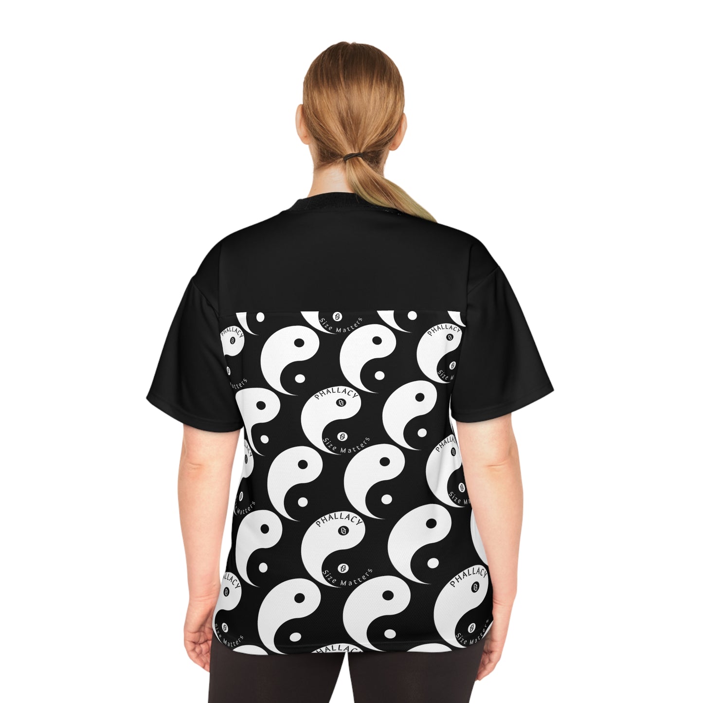 Phallacy Yin-Yang Designer Unisex Football Jersey