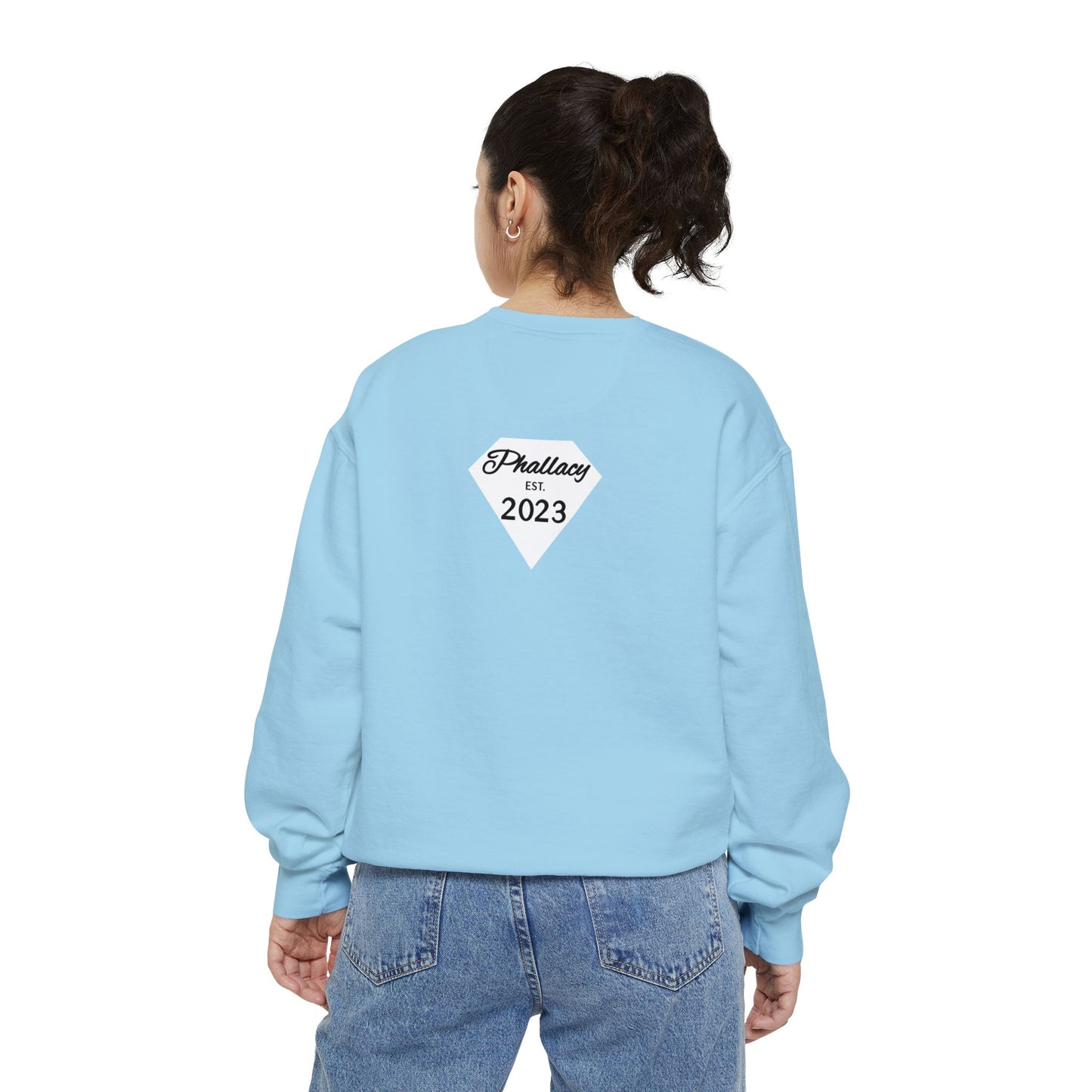Phallacy Diamond Unisex Garment-Dyed Sweatshirt