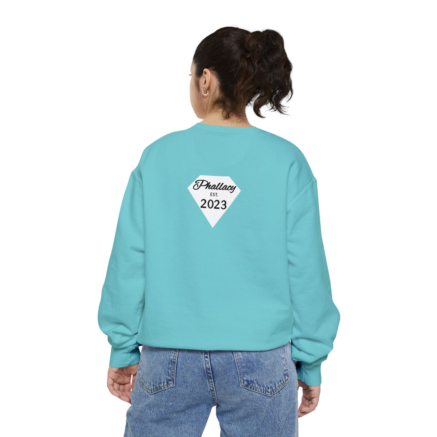 Phallacy Diamond Unisex Garment-Dyed Sweatshirt