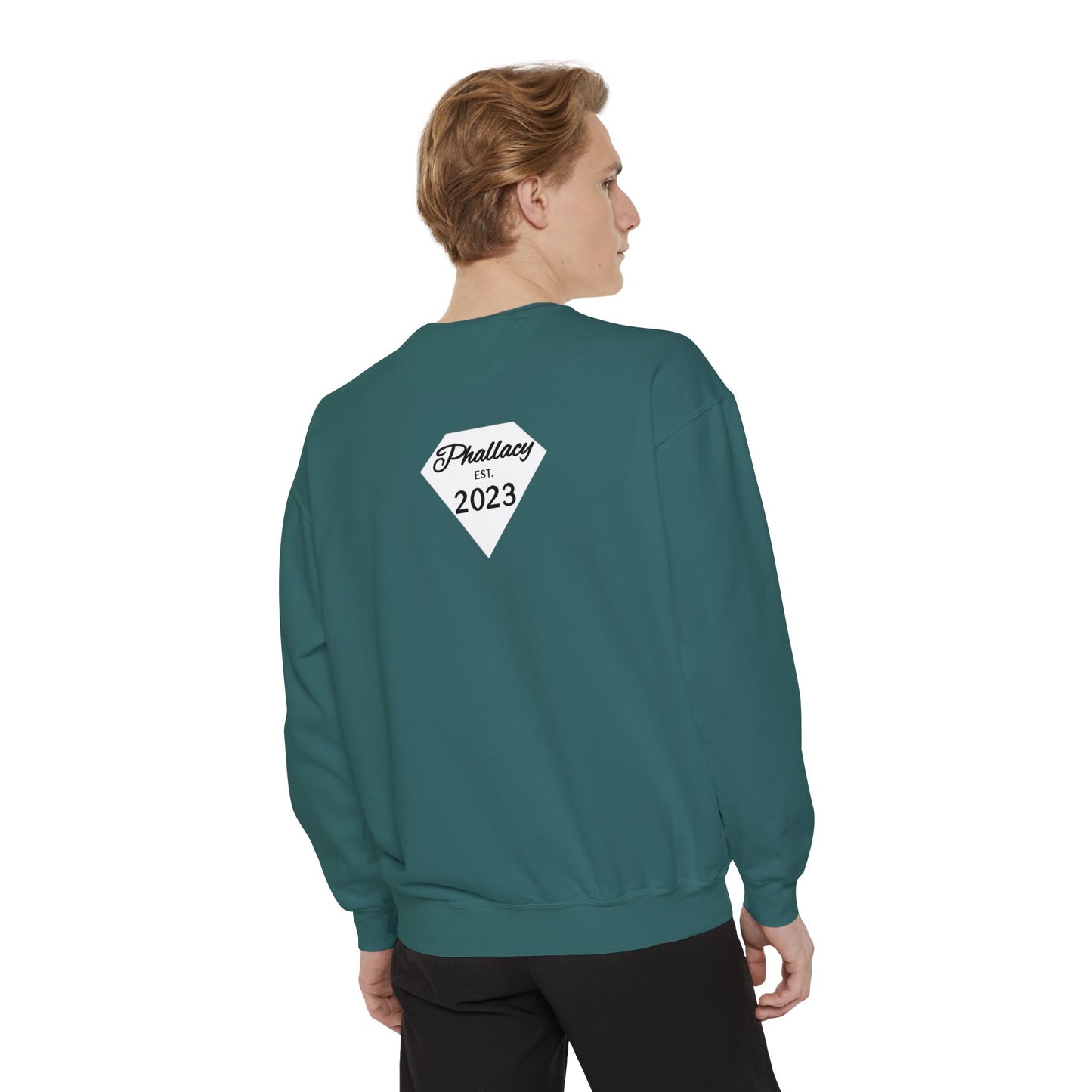Phallacy Diamond Unisex Garment-Dyed Sweatshirt