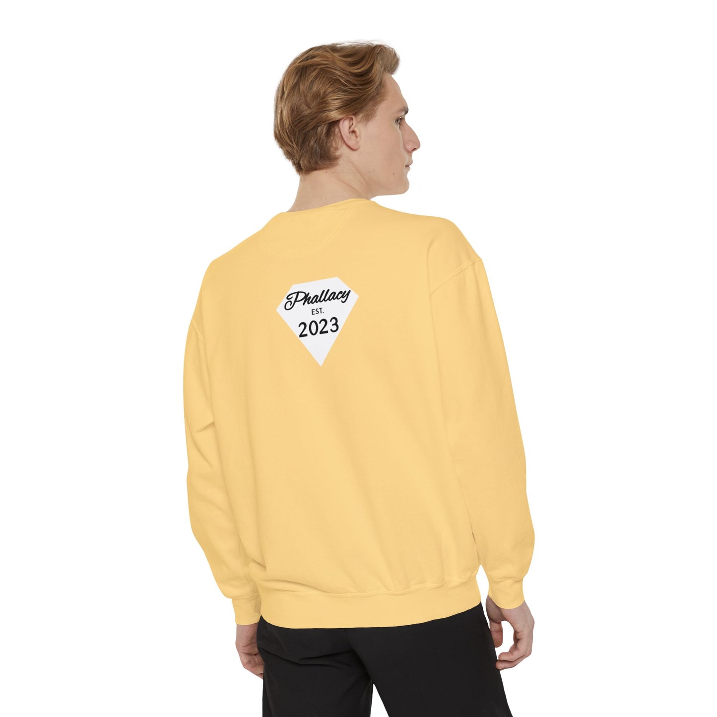 Phallacy Diamond Unisex Garment-Dyed Sweatshirt
