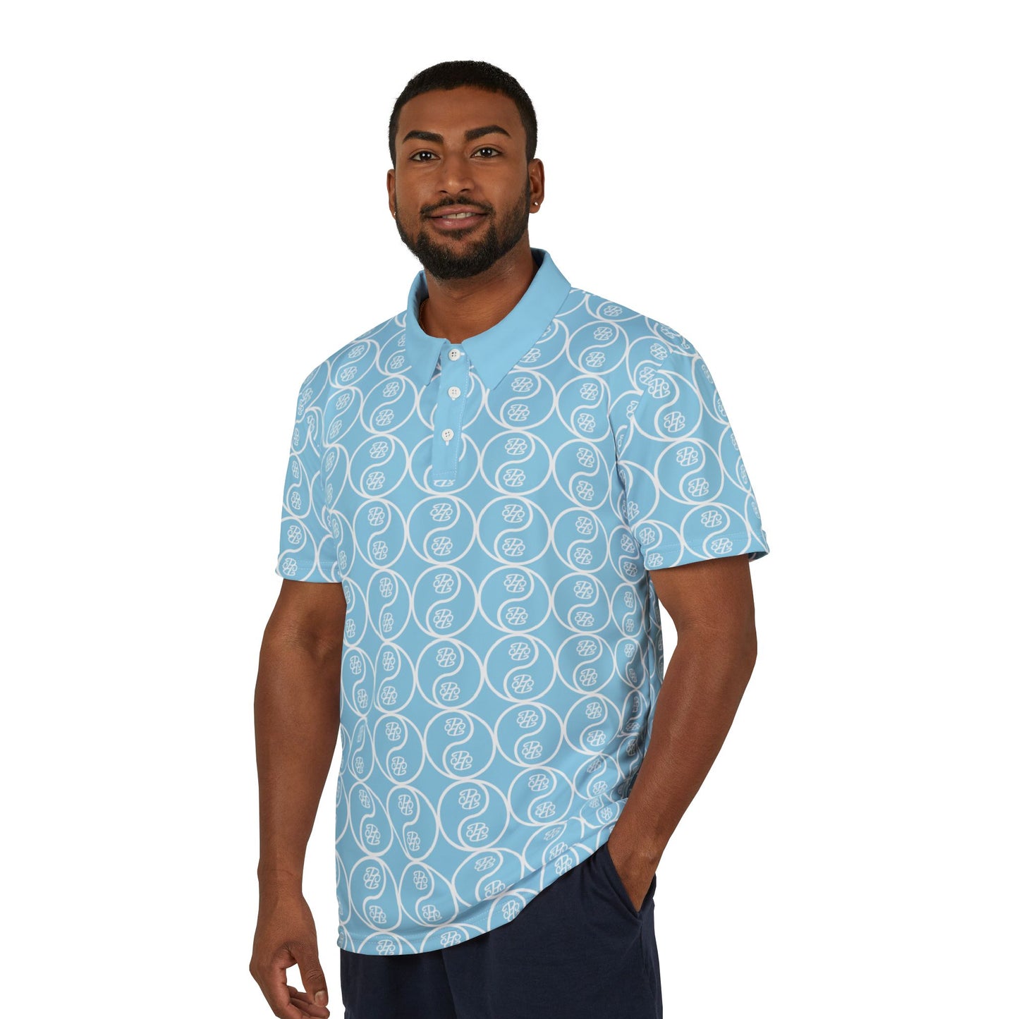 Phallacy Yin-Yang Designer Unisex Polo Shirt
