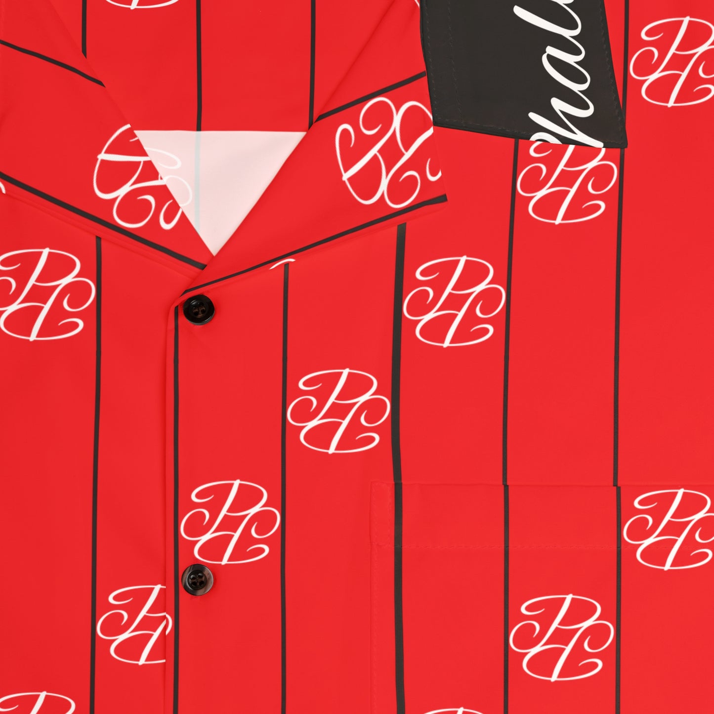 Phallacy Striped Designer Button Up Shirt