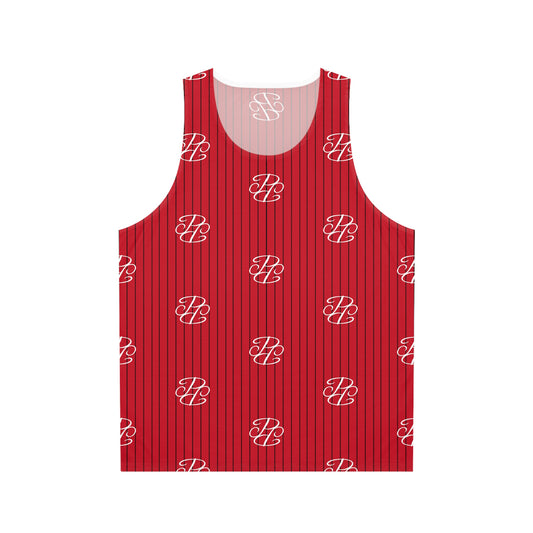 Phallacy Players Striped Designer Unisex Tank Top