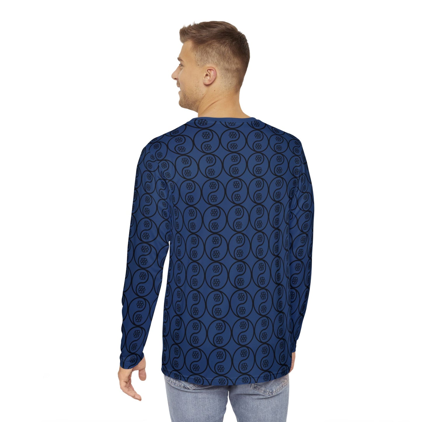 Phallacy Yin-Yang Designer Men's Long Sleeve Shirt