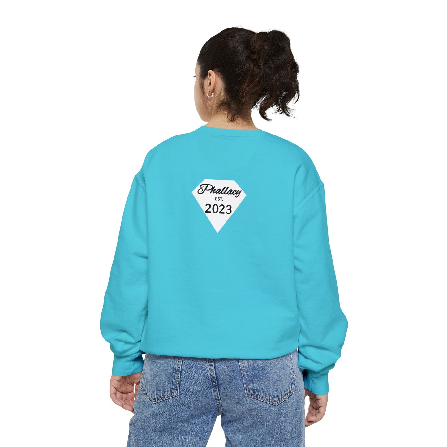 Phallacy Diamond Unisex Garment-Dyed Sweatshirt