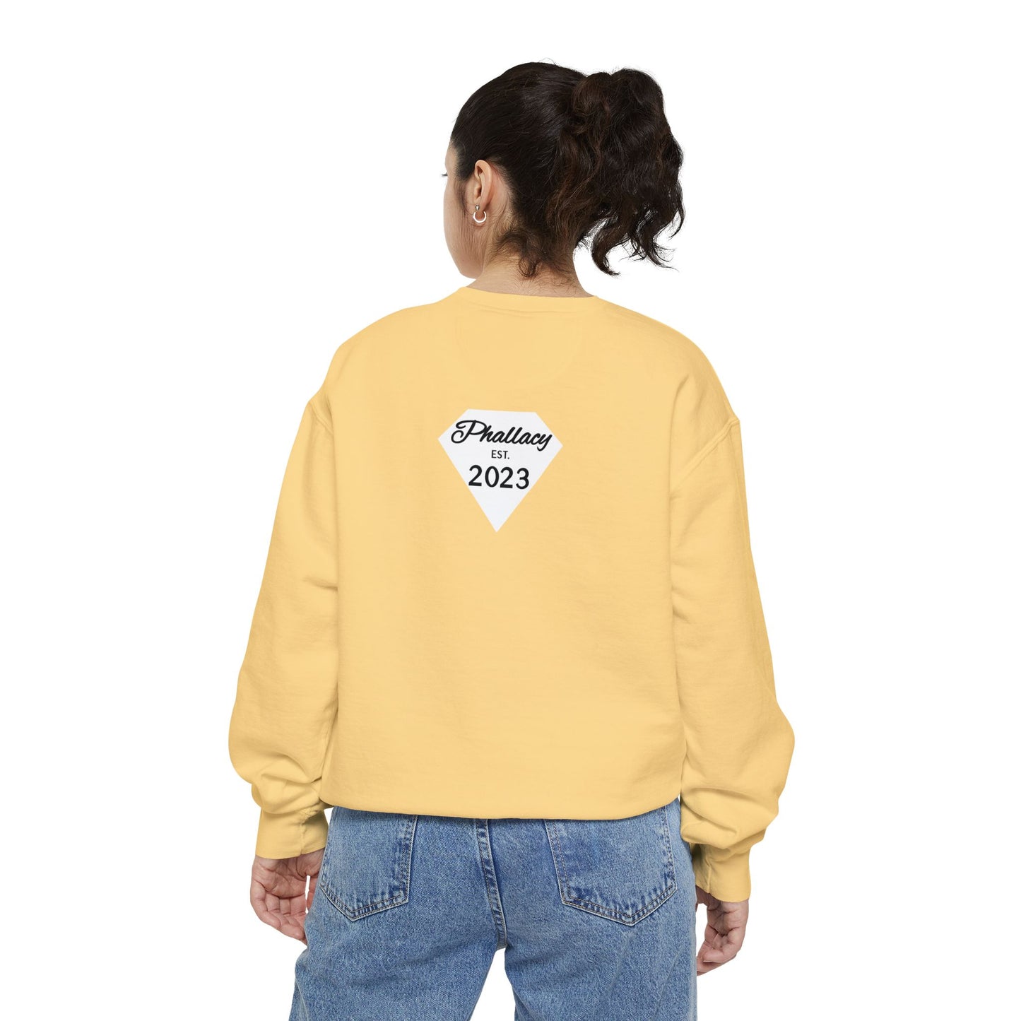 Phallacy Diamond Unisex Garment-Dyed Sweatshirt