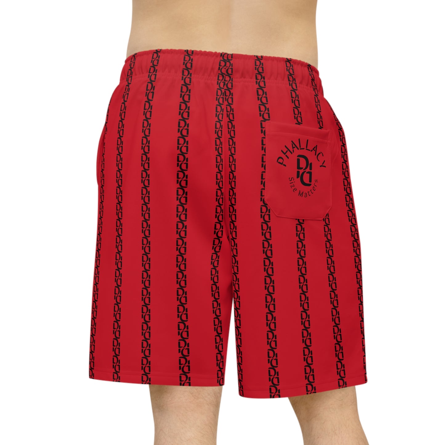 Phallacy Striped Designer Athletic Shorts