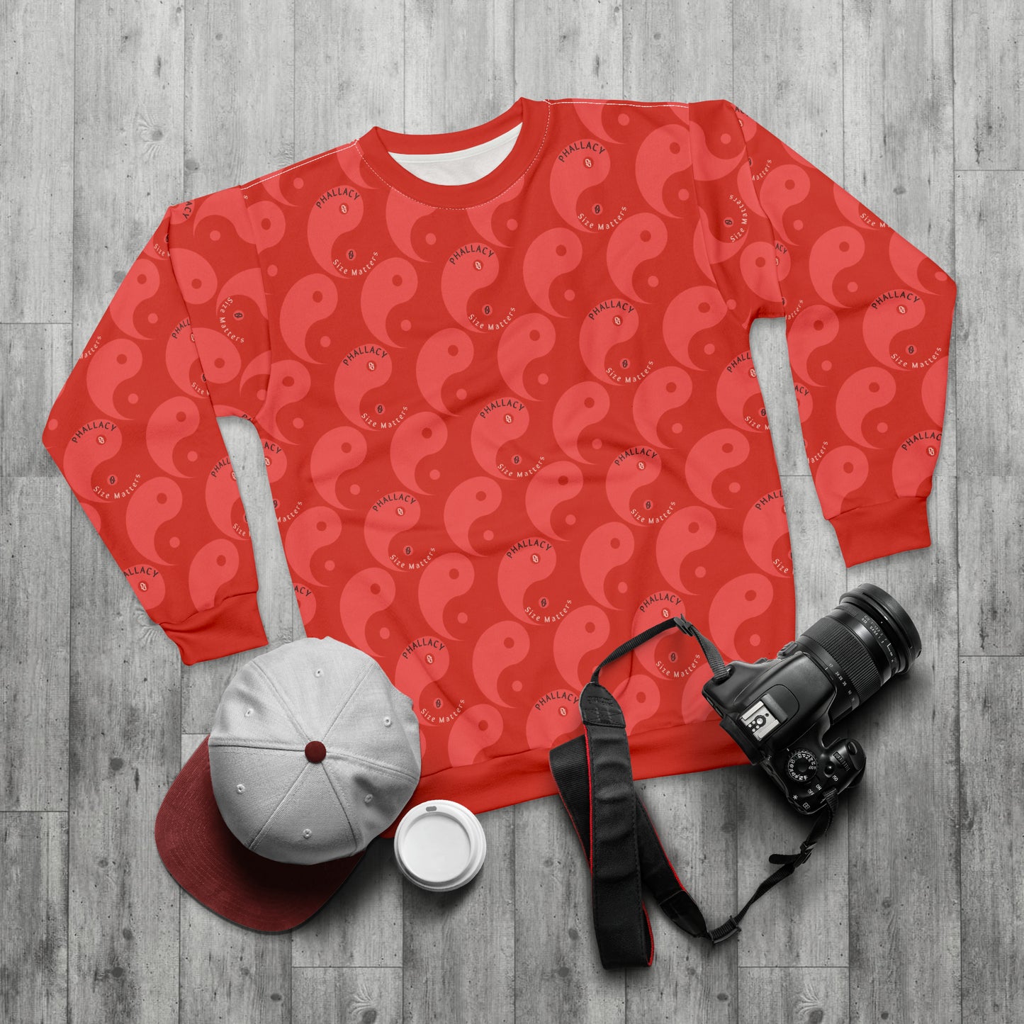 Phallacy Yin-Yang Designer Unisex Sweatshirt