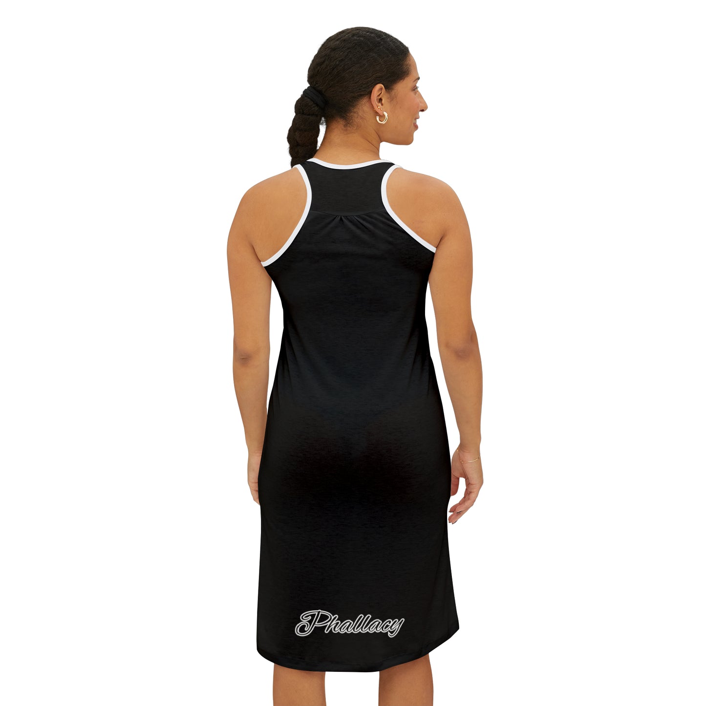 Phallacy Signature Striped Designer Racerback Dress