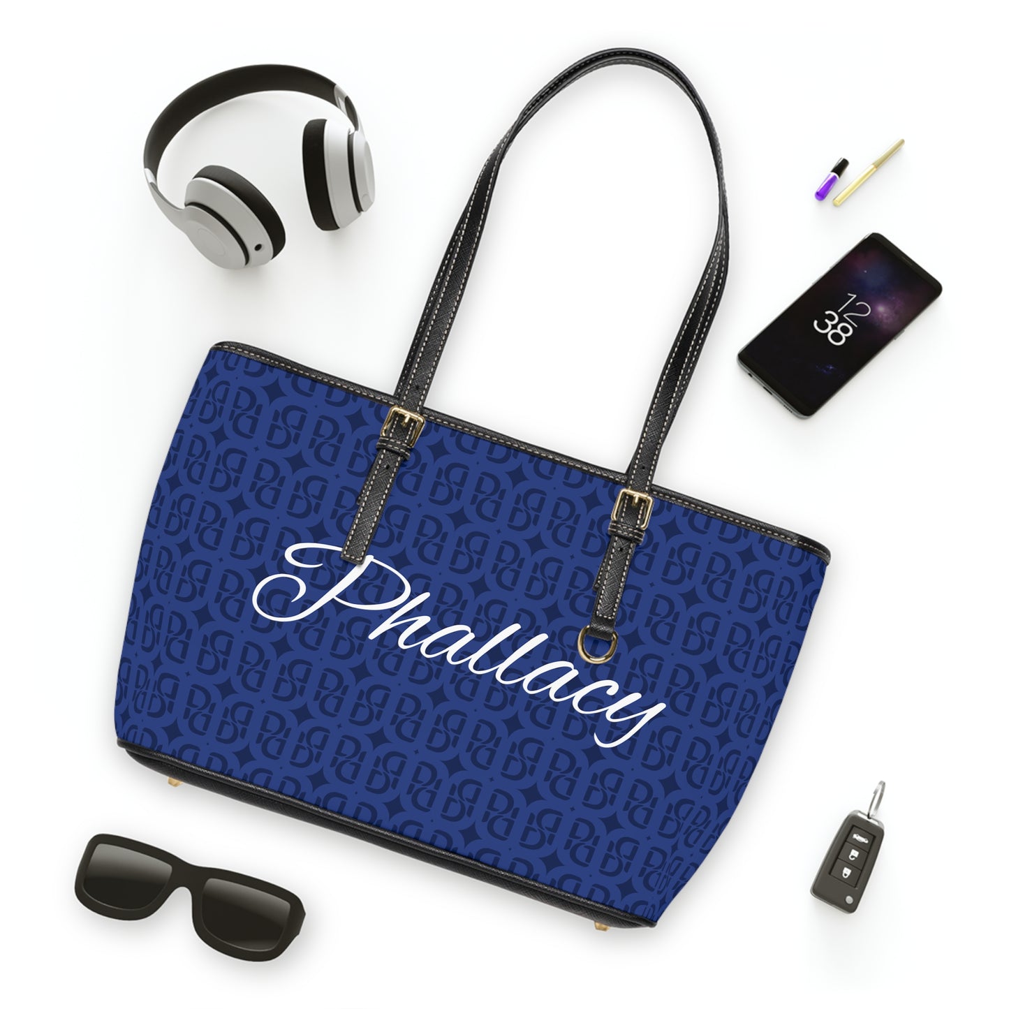 Phallacy Monogram Designer PU Leather Shoulder Bag