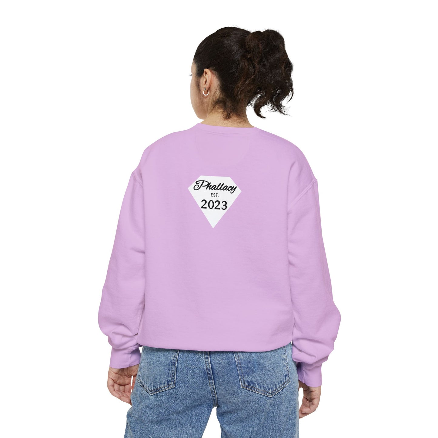 Phallacy Diamond Unisex Garment-Dyed Sweatshirt