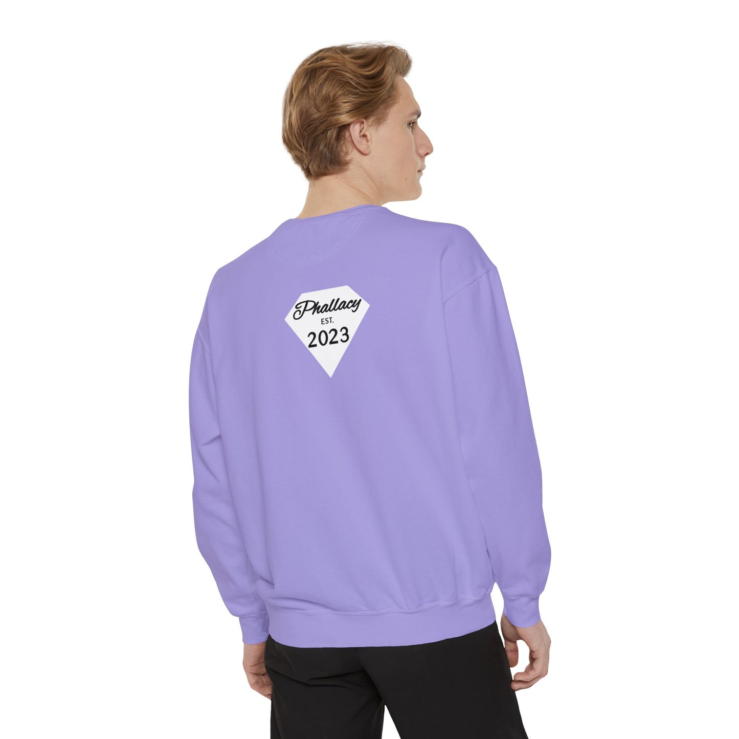 Phallacy Diamond Unisex Garment-Dyed Sweatshirt