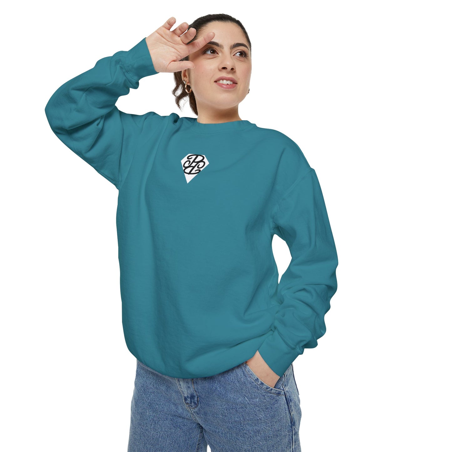 Phallacy Diamond Unisex Garment-Dyed Sweatshirt