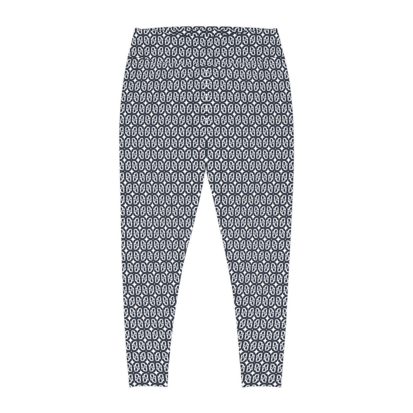Phallacy Monogram Designer Plus Size Leggings
