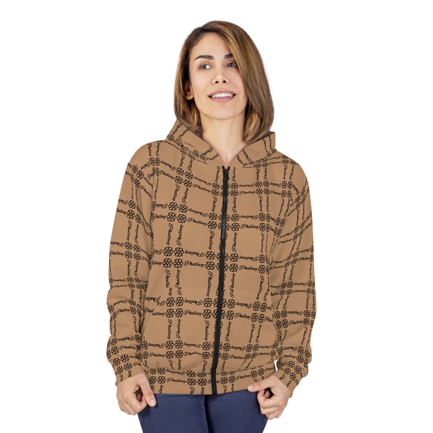 Phallacy Balance Designer Unisex Zip Hoodie