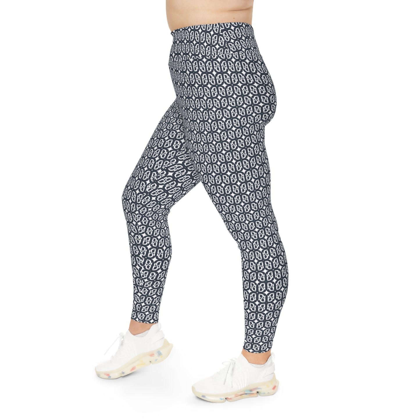Phallacy Monogram Designer Plus Size Leggings