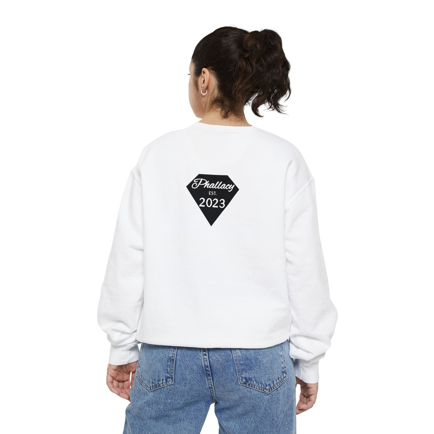 Phallacy Diamond Unisex Garment-Dyed Sweatshirt