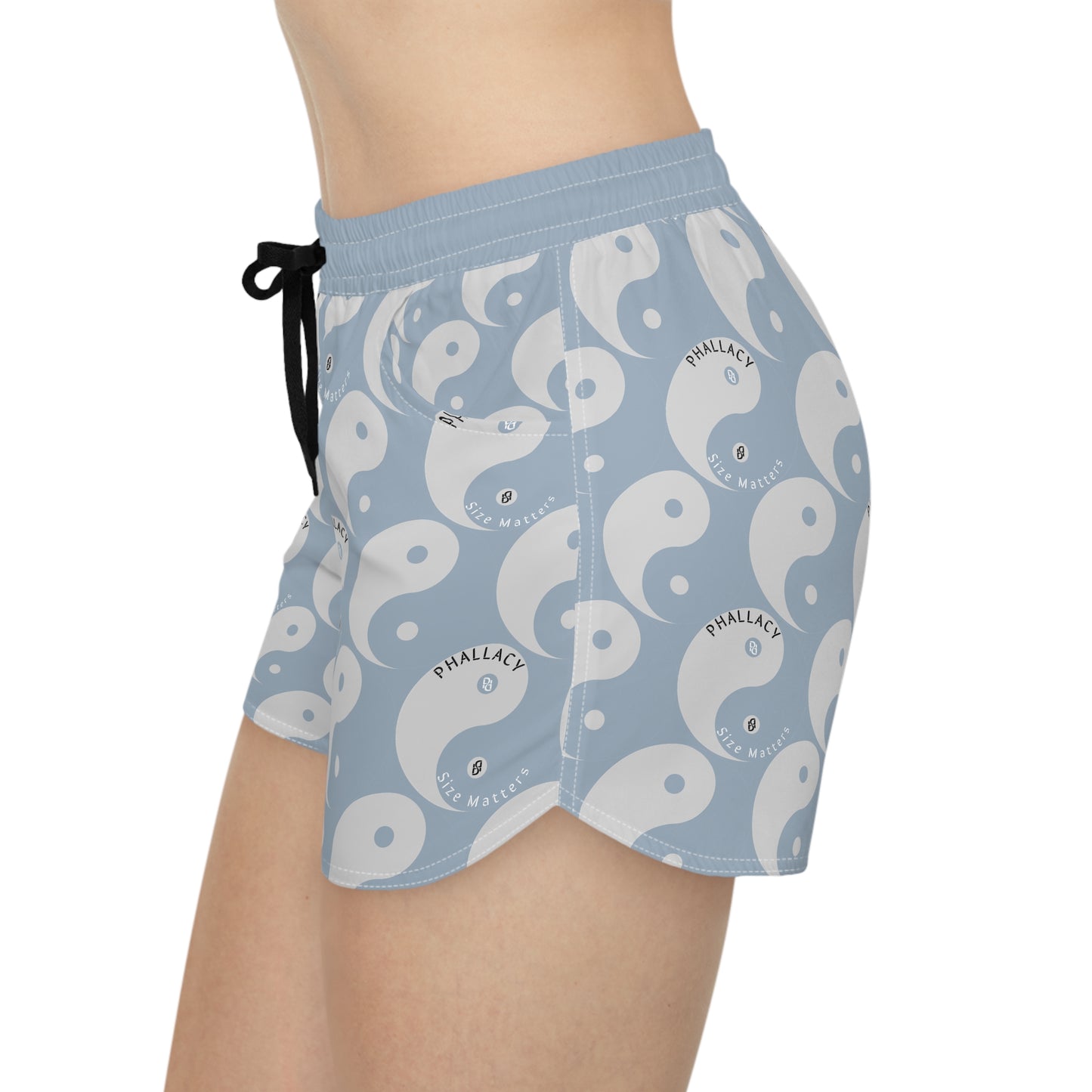 Phallacy Yin-Yang Designer Women's Casual Shorts