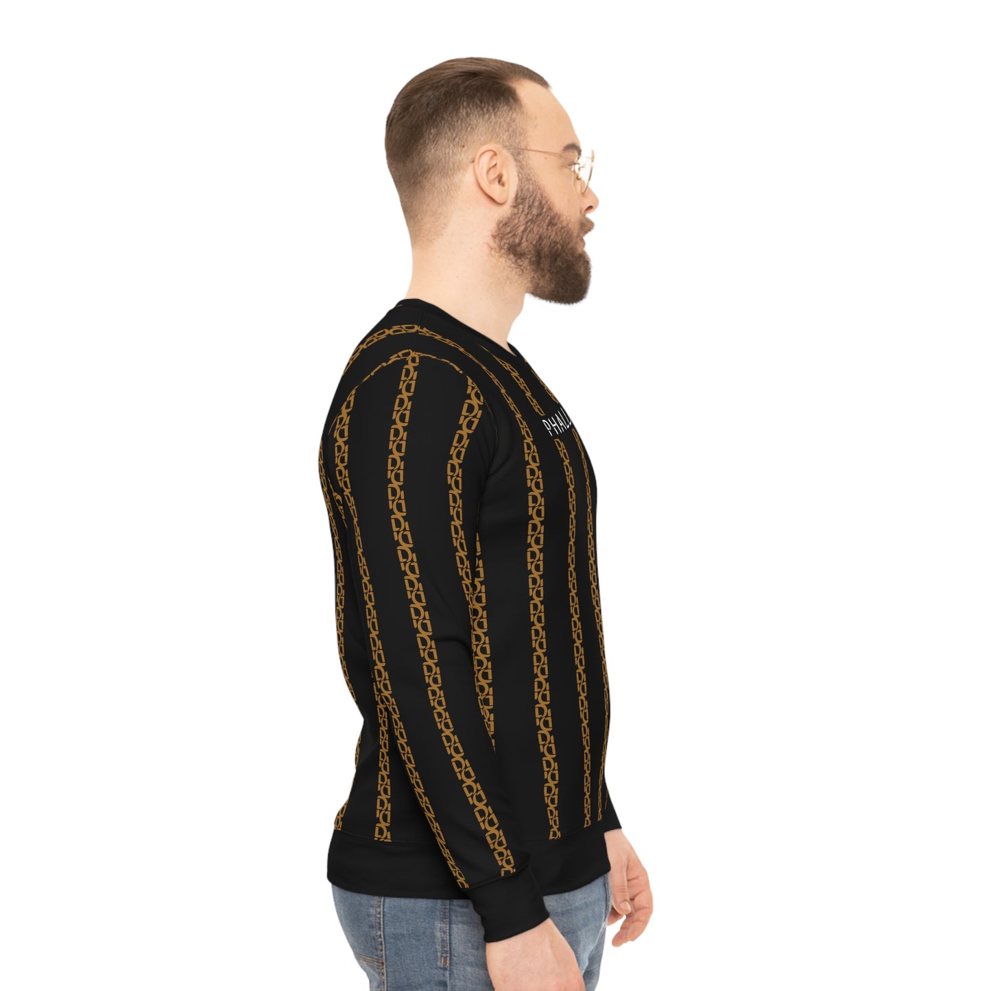 Phallacy Striped Designer Lightweight Sweatshirt