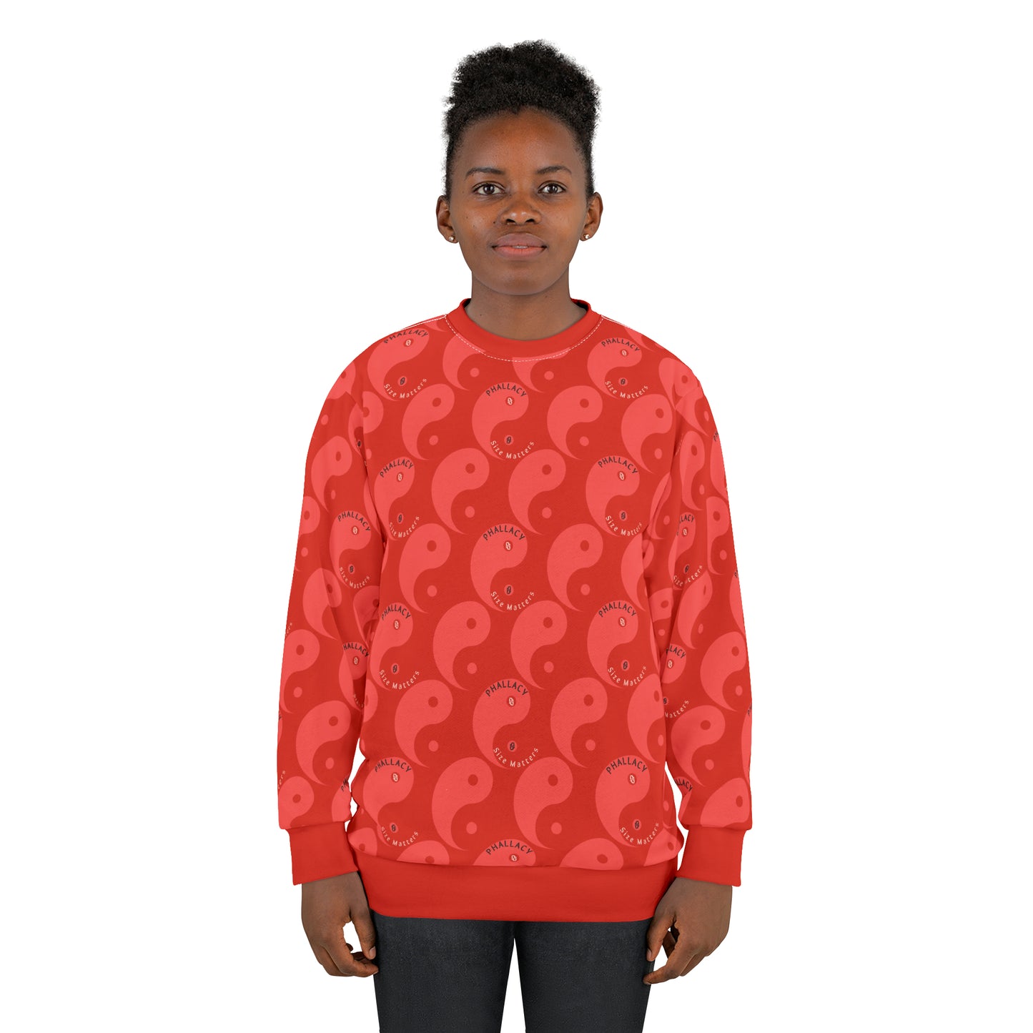Phallacy Yin-Yang Designer Unisex Sweatshirt
