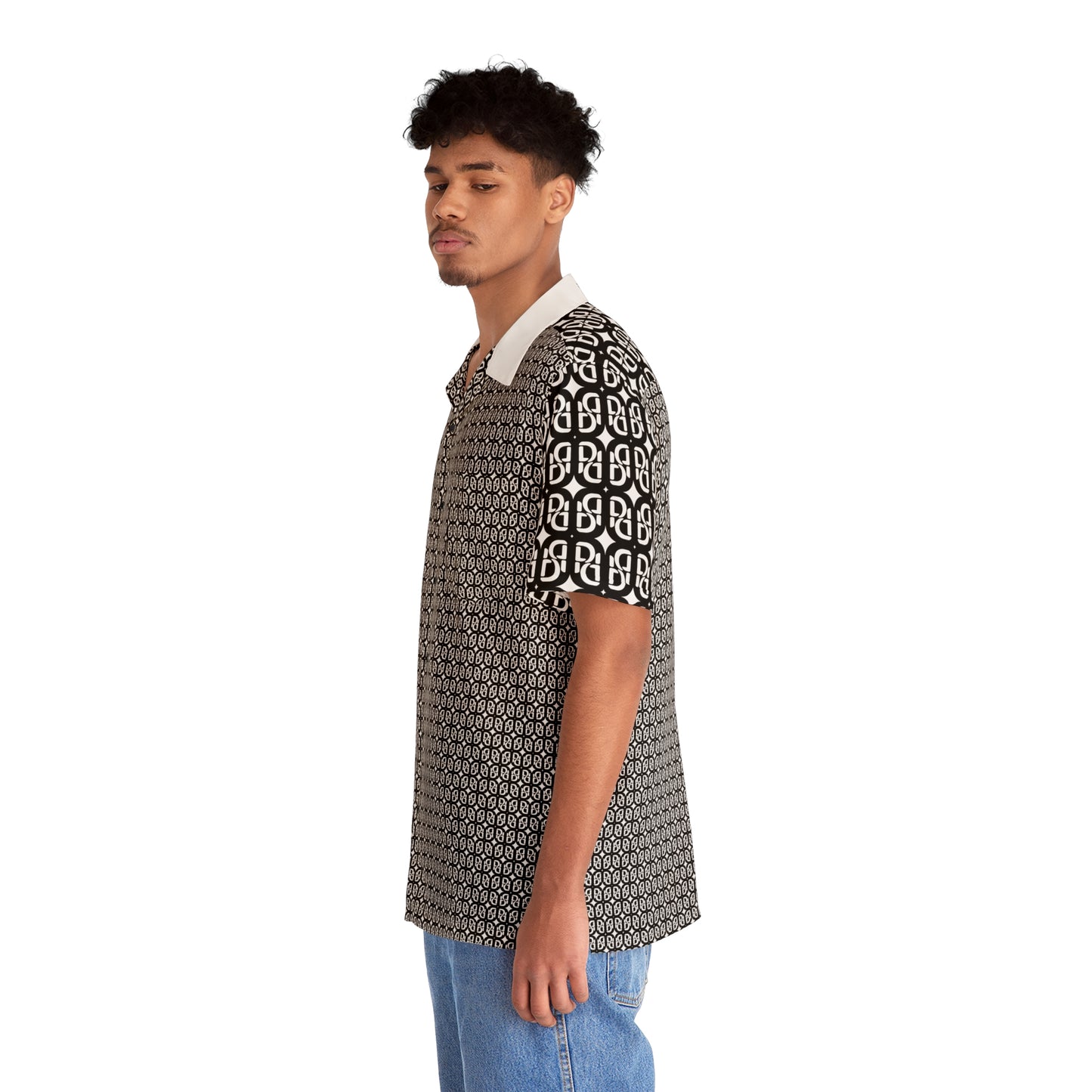Phallacy Monogram Designer Button Up Shirt