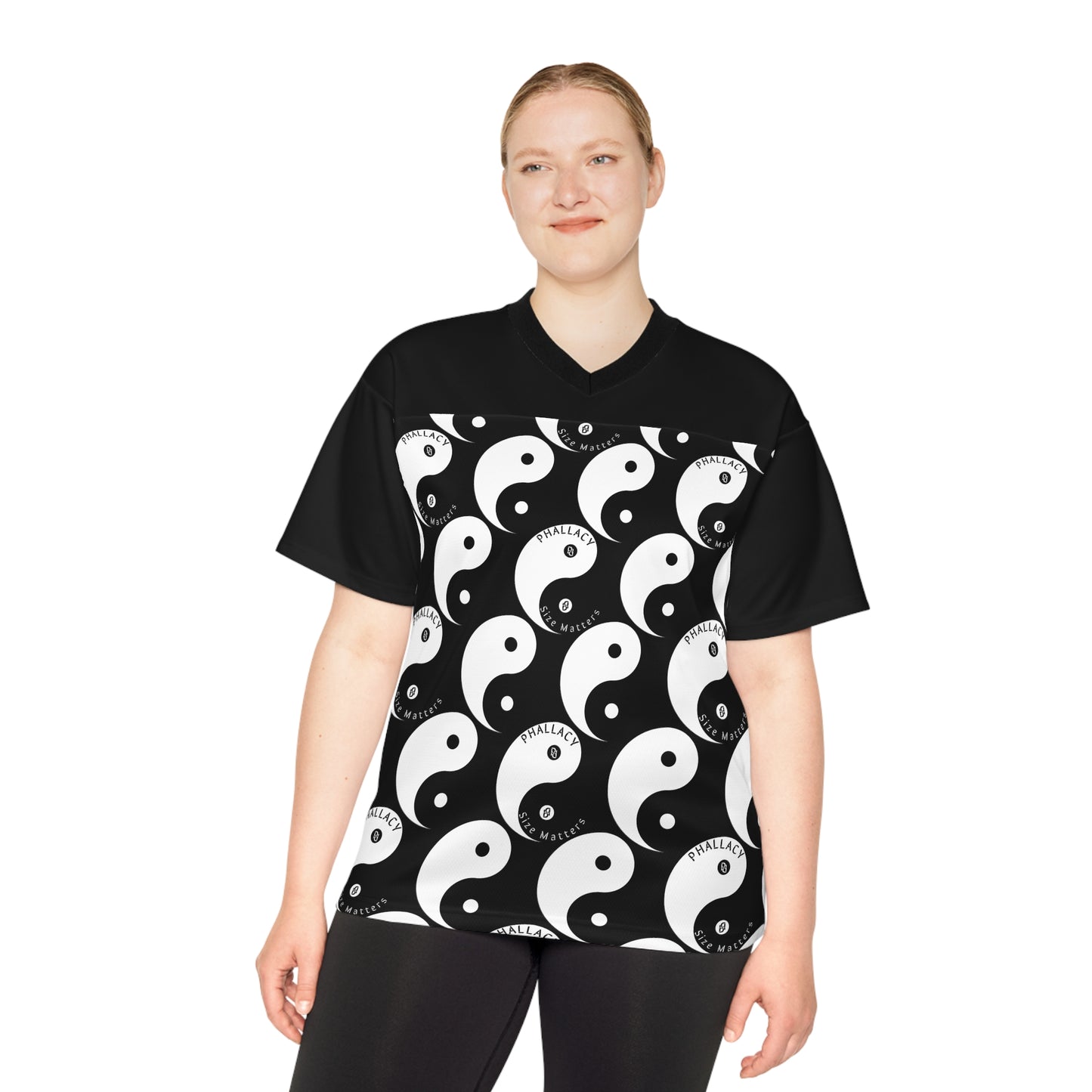 Phallacy Yin-Yang Designer Unisex Football Jersey