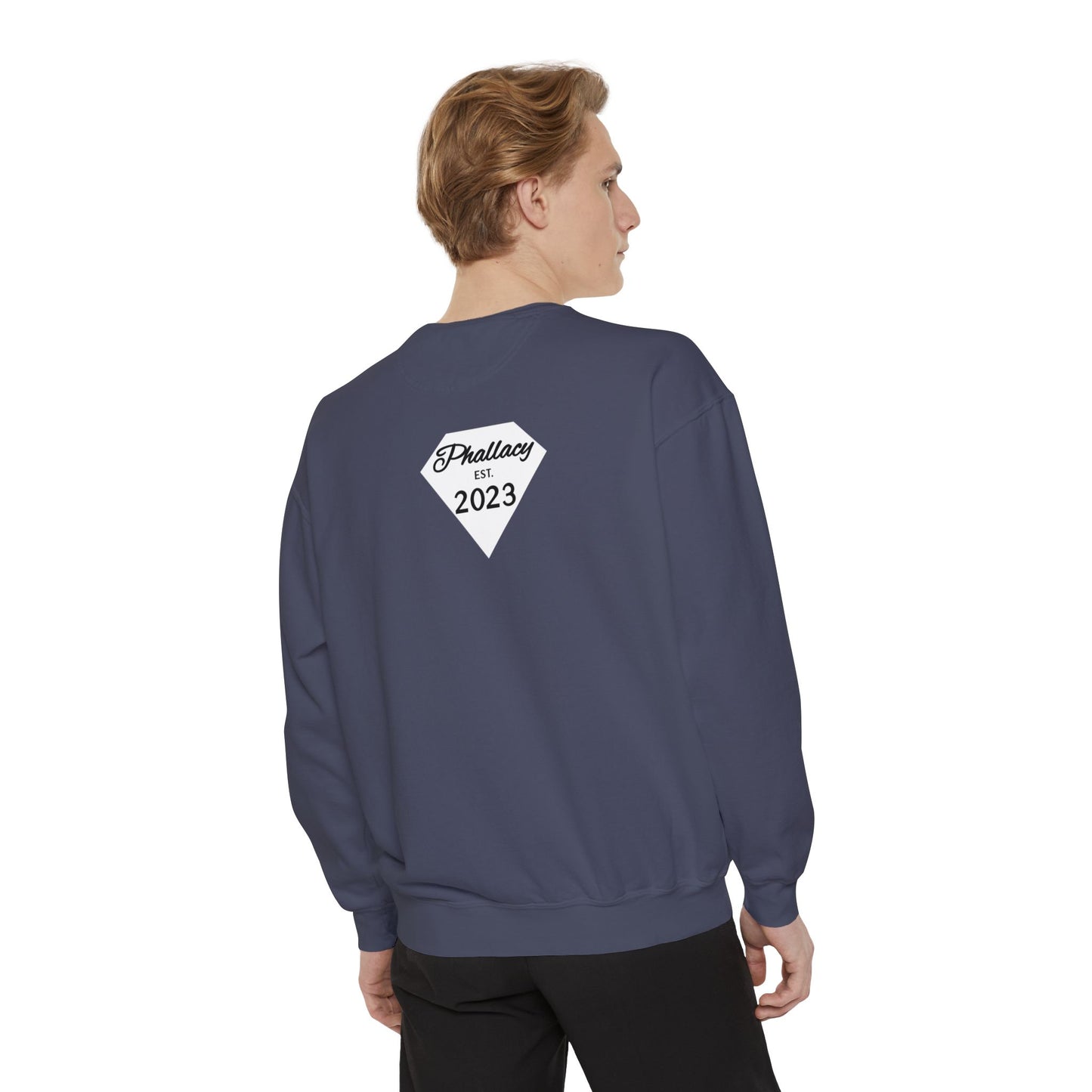 Phallacy Diamond Unisex Garment-Dyed Sweatshirt