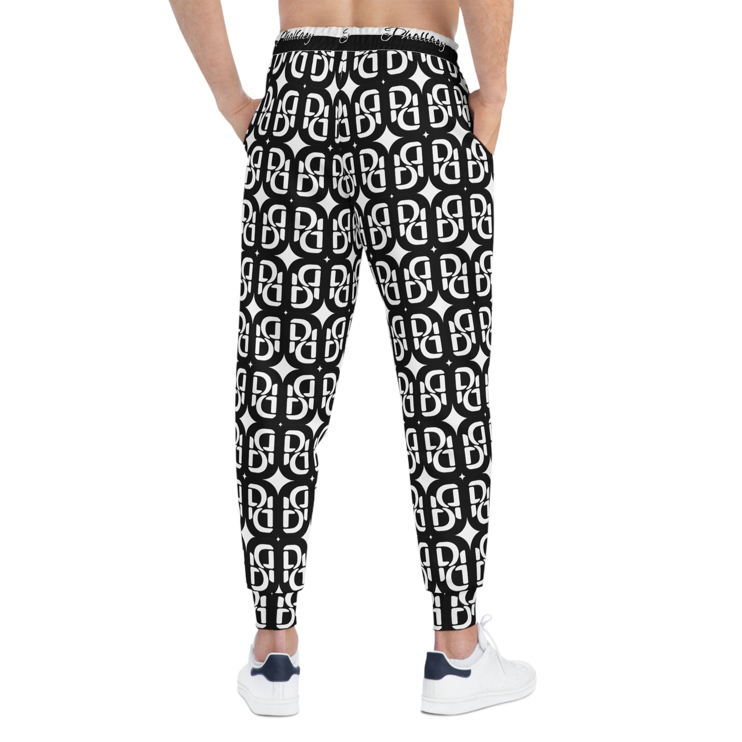 Phallacy Signature Monogram Designer Unisex Athletic Joggers