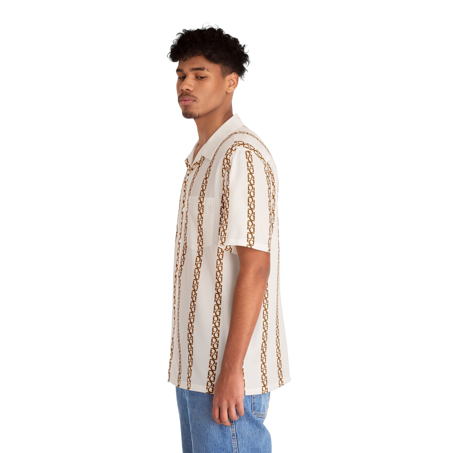 Phallacy Striped Designer Button Up Shirt